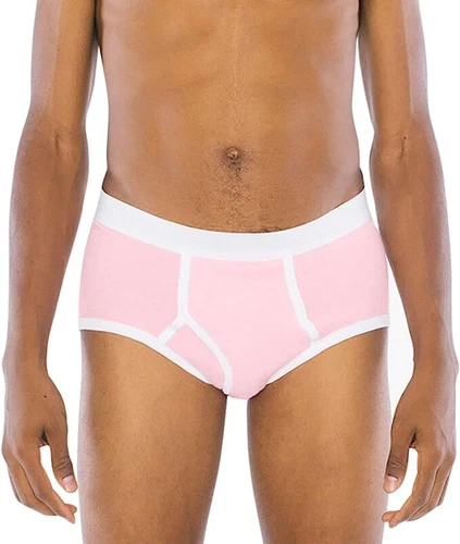 American Apparel Men's Baby Rib Brief 12 pk assorted COLORS 100% cotton