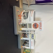 Multi-color Original Gulf Mobile Gas And Oil Clock