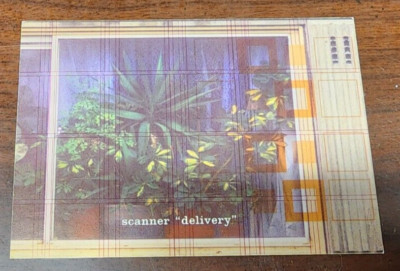 Postcard Vintage UK Earache Records MOSH 174 Scanner Delivery United Kingdom 666