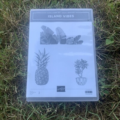 Stampin Up Island Vibes Stamp Set Tropical Pineapple Leaves