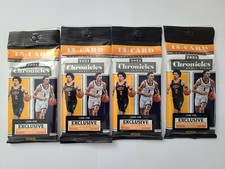 🔥2021 Panini Chronicles Draft Picks NBA Basketball FOUR VALUE CELLO PACKS LOT🔥