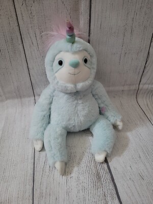 Gund Slothicorn Sloth Sky Blue Plush 