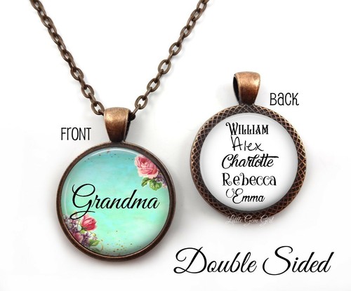 Grandma Charm Necklace Personalized 