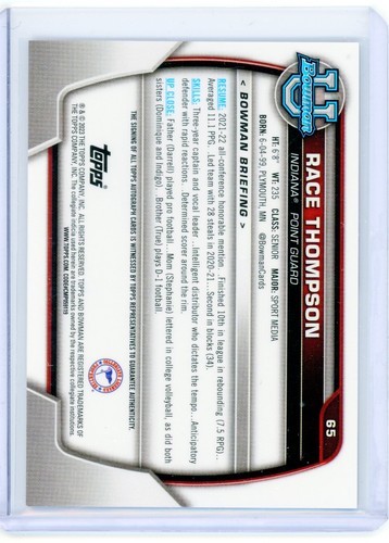 Pick your Card 2022-23 Bowman Chrome University Prospect Autographs - Picture 71 of 113