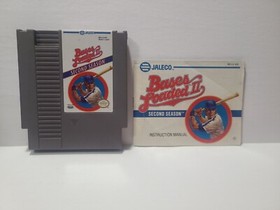Bases Loaded 2 II:Second Season Nintendo NES 1990 Authentic Game Cart & Manual