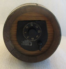 VINTAGE FIRST NATIONAL BANK 6" WOOD BARREL COIN BANK w/ COMBINATION LOCK — photo 8