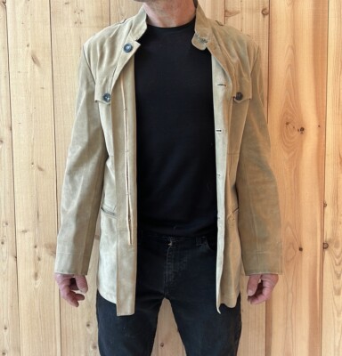 YVES SAINT LAURENT RIVE GAUCHE Suede Jacket/Coat Size 50 | eBay