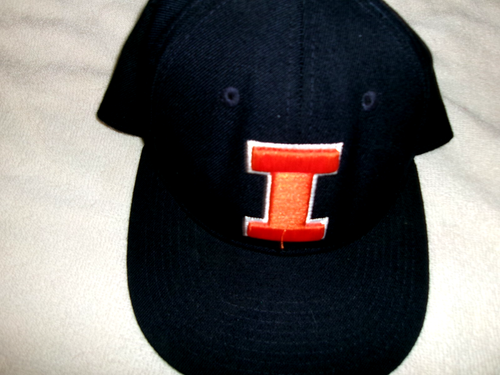Illinois Fighting Illini NCAA Zephyr eng anliegende Mütze Kappe Größe 7 1/8 - Bild 2 von 6