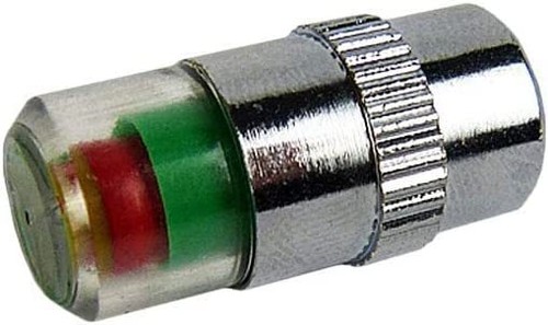 Tyre Valve Caps Pressure Monitor Indicator 3 Colour Gauge 30 / 32 / 36 PSI 4pc - Picture 3 of 10