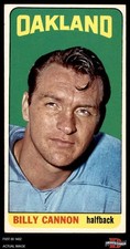 1965 Topps #134 Billy Cannon Raiders SHORT-PRINT LSU 3 - VG