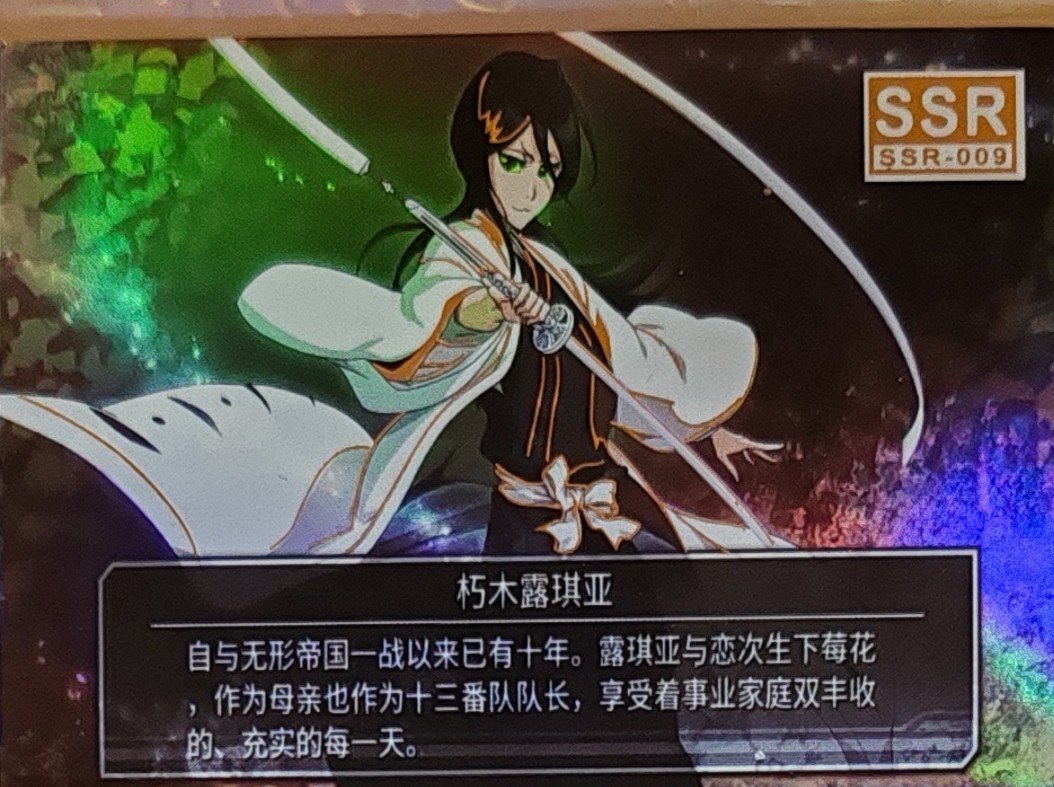 Card Holo Bleach Chad Ichida Rukia Ichigo Byakuya Kenpachi Orihime Hitsugaya