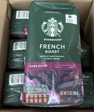 Starbucks whole bean French Roast Dark Roast 12 Ounce Case of 6 check BB! 7.78 per pound