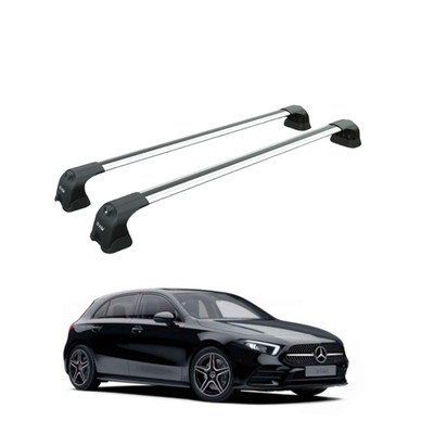 For Mercedes Benz A HB W177 2018-2026 Roof Rack Cross Bars Fix Point Silver