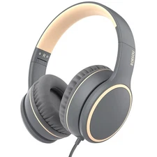 R10 Over-Ear Headphones with Microphone, Lightweight Folding Stereo Bass Head...