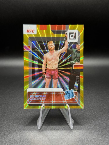 Bo Nickal [Gold Laser] #203 2023 Panini Donruss UFC card