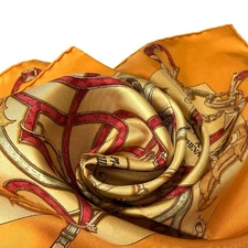 Excellent Condition HERMES Scarf Carre 45 L INSTRVCTION DV ROY by Mefsire ANTOIN