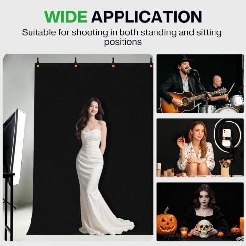 1.5 * 2M Adjustable Backdrop Stand Kit, with Portable T-Shaped 1.5*2 M, Black - Picture 4 of 7
