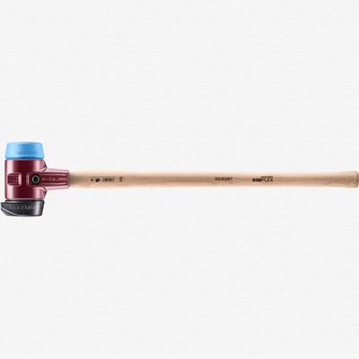 Halder Simplex Sledge Hammer with Soft Blue Rubber/STAND-UP Black Rubber Inserts