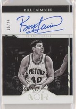 2021-22 Panini Noir Black and White 57/99 Bill Laimbeer #ANB-BLA Auto 0l1u