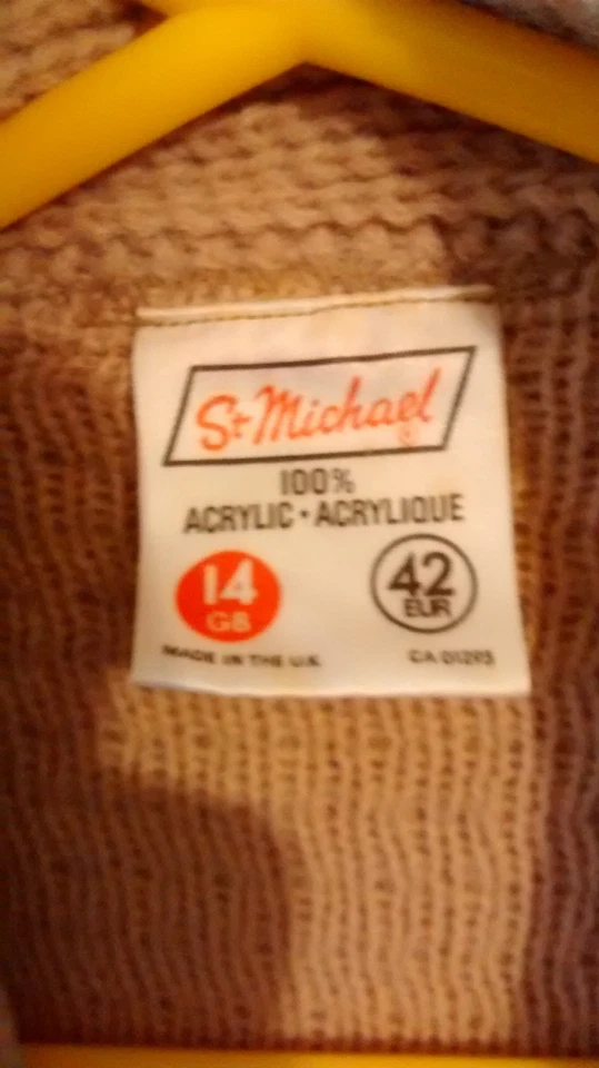 ladies ST. MICHAEL vintage 70s/80s cardigan - size 14 - Image 2 of 4