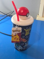 Pokemon Pokeball 3D Tumbler Cup With Straw Kids Drinks Cup Travel Cup