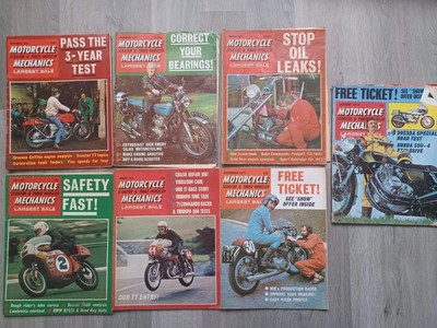 7× MOTORCYCLE MECHANICS MAGAZINE MAN 1970-72
