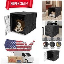 Durable Large Dog Crate Cover - Flexible  Breathable Design for 42-Inch Crates