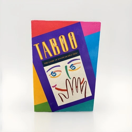Vintage 1989 Taboo Board Game Of Unspeakable Fun Milton Bradley Complete