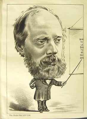 Alter antiker Druck *2059 Herr W. M.Miller Portrait Mann 1877 Bailie Glasgow