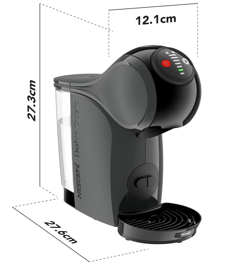 NESCAFÉ Dolce Gusto Genio S Automatic Coffee Machine Grey by Delonghi - Image 4 of 4