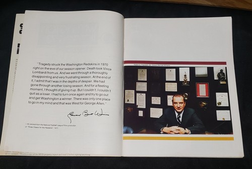 1973 1st Official Washington Redskins Yearbook - Picture 3 of 11