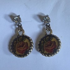 John Wind, Maximal, Art, Pink Rose Earrings, ...