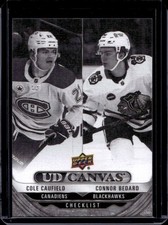 2024-25 Upper Deck Cole Caufield Connor Bedard CL UD Canvas B&W #C-90
