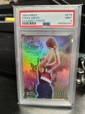 Steve Smith 1999 Topps Finest 24 Karat Touch Refractor #kt6 PSA 9