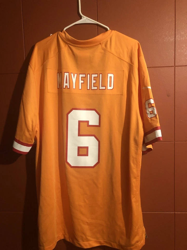 Camiseta deportiva Nike Baker Mayfield #6 Tampa Bay Buccaneers Creamsicle talla XL Foto 2 de 4