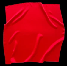 100% Silk 26" large Square Scarf Women Wrap neckerchief solid pure red  WY3-6