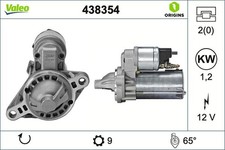 Starter valeo for TOYOTA C-HR 1.2 438354