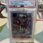 2024 Topps Chrome - 1974 Topps Football Drake Maye #74TF-3 Refractor (RC)