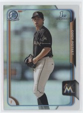 2015 Cody Poteet Bowman Chrome Refractor    RC     #108 (21C1204) $6 MAX SHIP