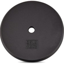Cast Iron Weight Plates 1 Inch Durable Strength Training Set of 4 5-25LB