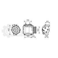 Kompressor Klimaanlage FüR Honda CR-V II 2.0 Bj.01-07