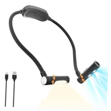 Led Neck Reading Light Rechargeable,Book Lights for Reading at Night in Bed,3 