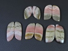 112Cts. Natural Pink Opal  Matched Pair Fancy Cabochon Gemstone 5Pair Lot