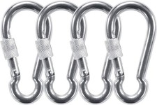 316 Stainless Steel Carabiners Heavy Duty Carabiner Screw Lock Carabiner Hooks