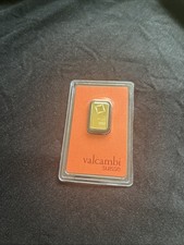 Valcambi Suisse Gold Bar 999.9g 5g Sealed in Assay Card 3753.57 per troy oz