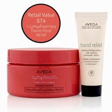 Aveda Nutriplenish Treatment Masque Deep Moisture 6.8 oz  Travel Hand Relief