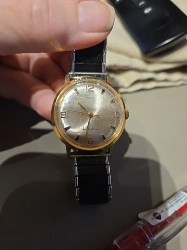 Vintage Timex Marlin Men's Wristwatch With Meal Wristband Parts Only