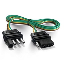 Trailer Wire Extension 4-Way 4 Pin Plug, 4 Wire 4 59 inch without Dust Cover