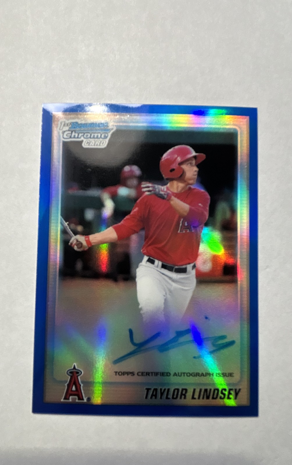 2010 Bowman Draft Picks & Prospects - Chrome Prospects AUTO Taylor Lindsey /150