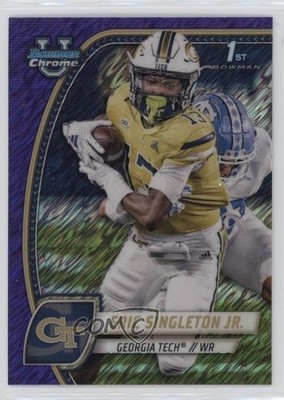 2024 Bowman U Chrome Purple Shimmer Refractor Eric Singleton Jr #71 17ph